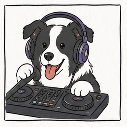 甘えん坊ムードメーカータイプの犬キャラクターアイコン