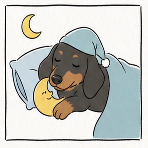 静かな信頼パートナータイプの犬キャラクターアイコン