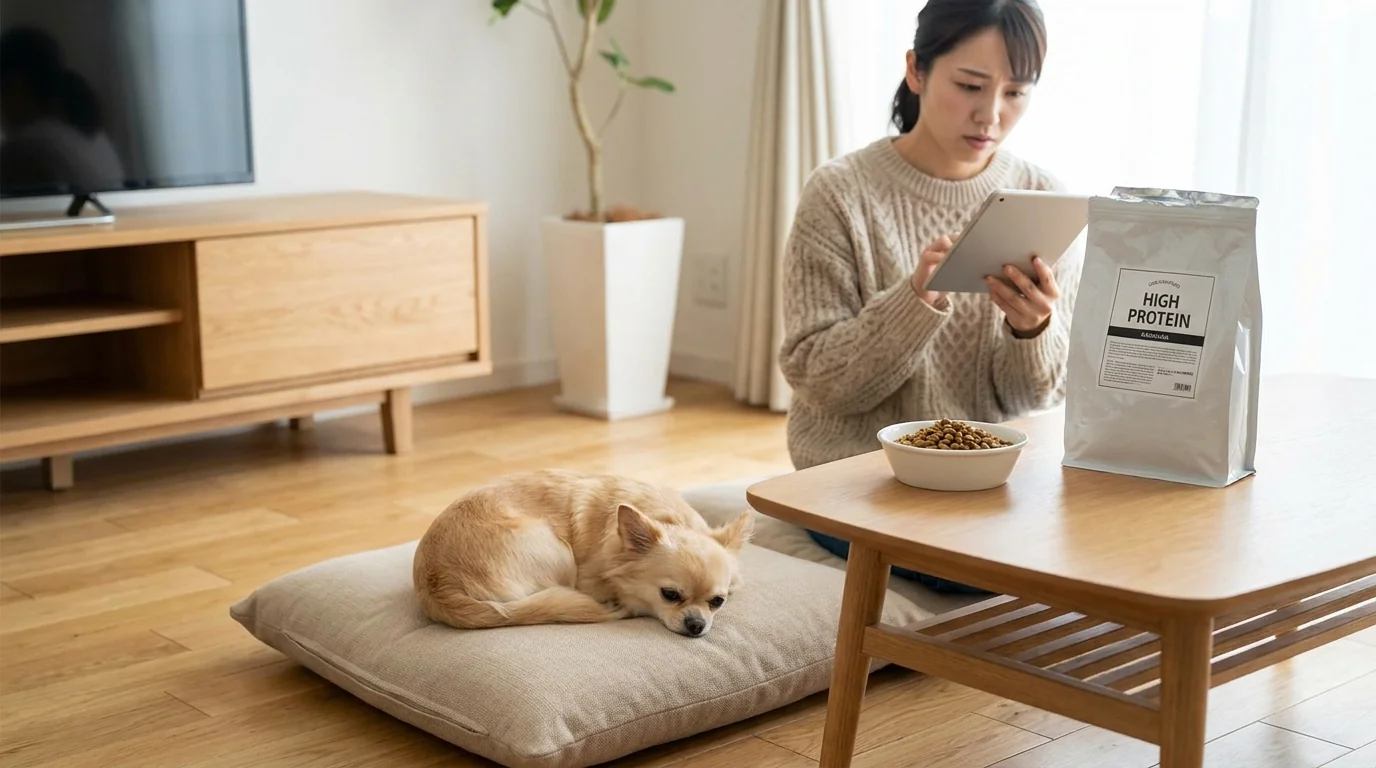 高タンパクでチワワの体質に強すぎるケース
