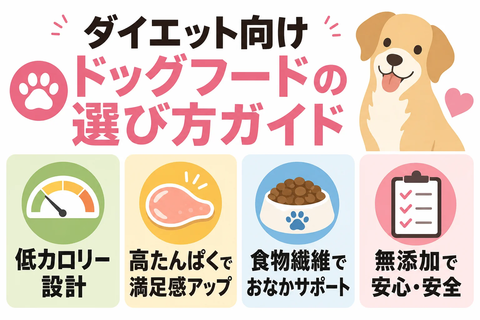 ダイエット向けドッグフードの選び方ガイド