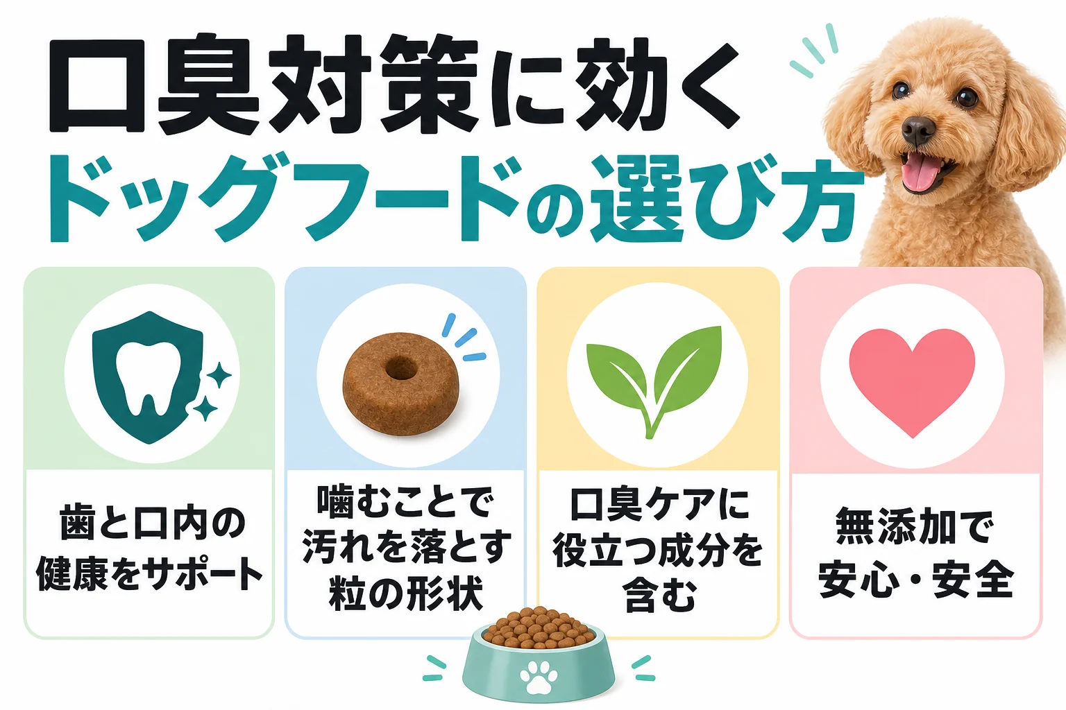 口臭対策に効くドッグフードの選び方