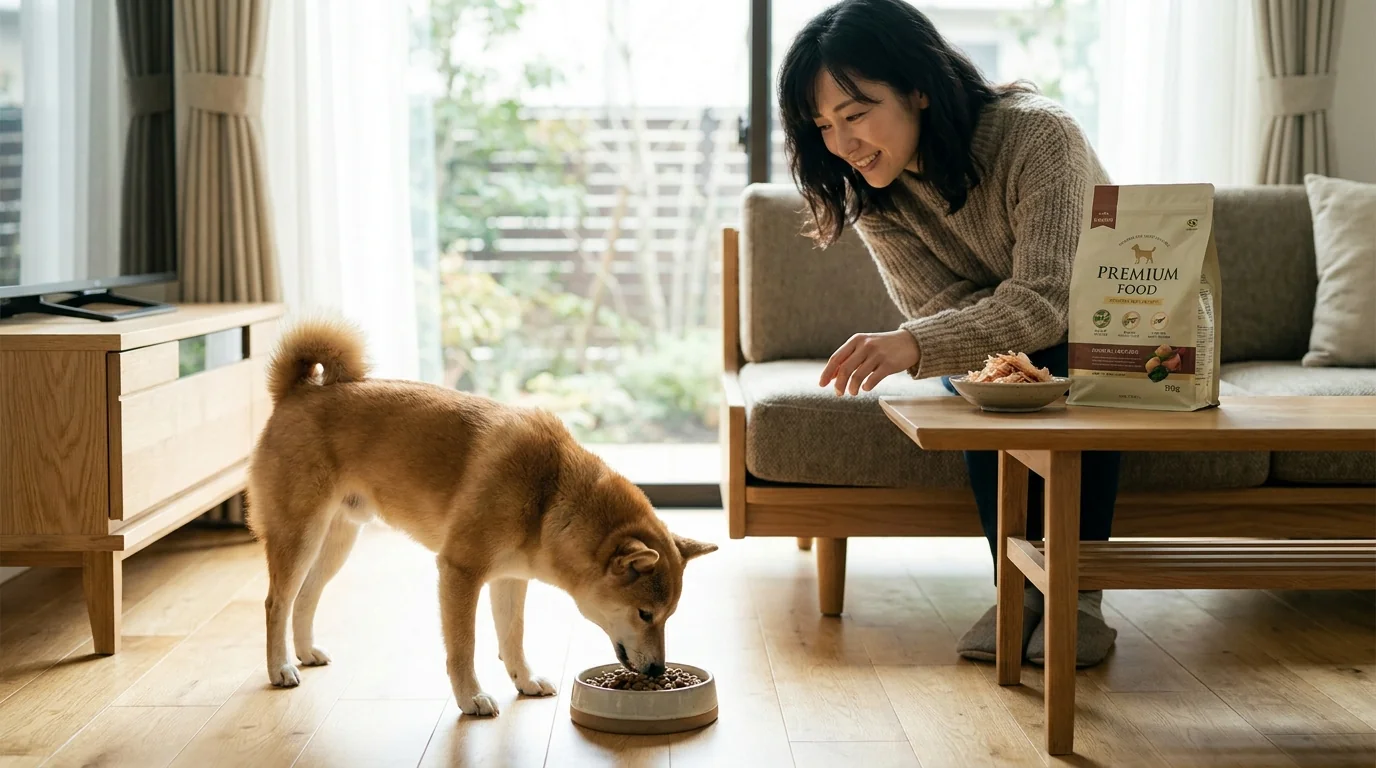 食いつきが良くなったという声: 鰹節の香り / ドライでも食べる