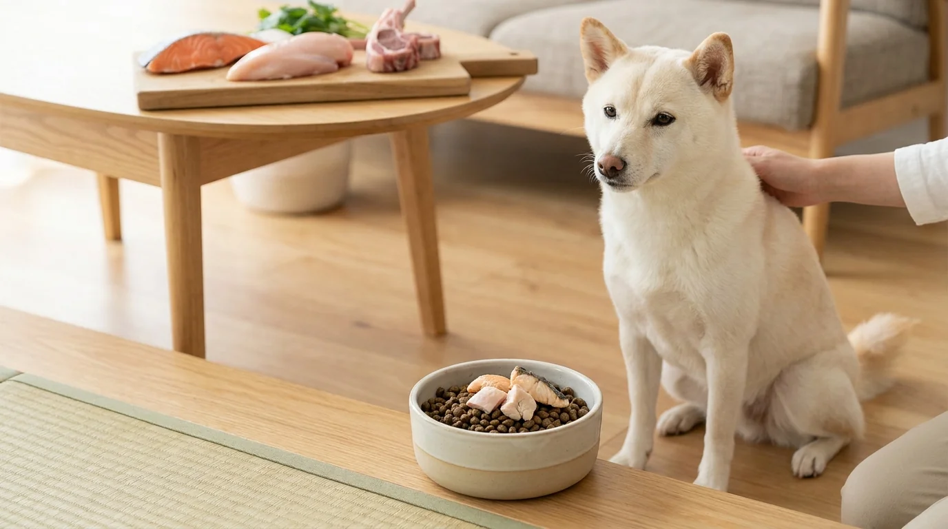 消化性の高い動物性タンパク質を主原料に:チキン・サーモン・ラム / ヒューマングレード