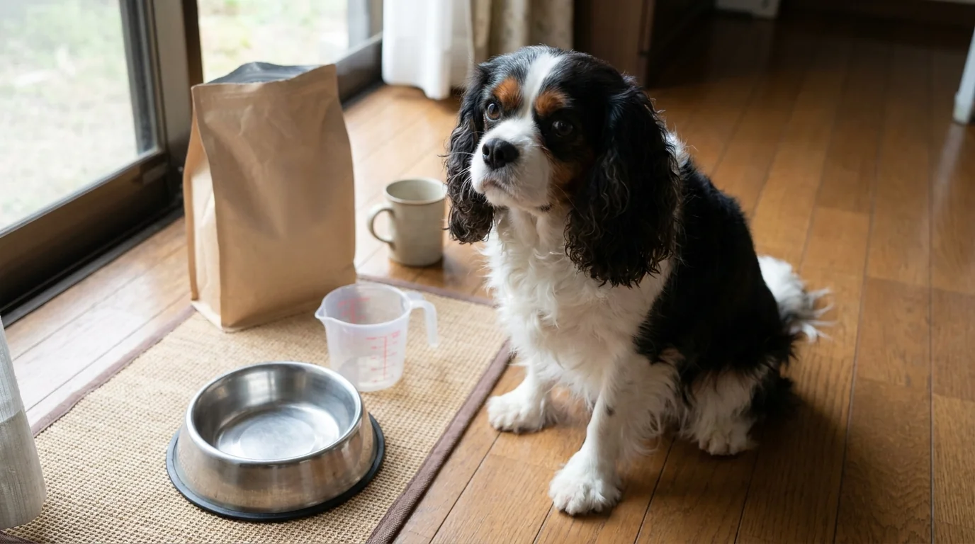 子犬・成犬・シニア別キャバリアのご飯の量と回数