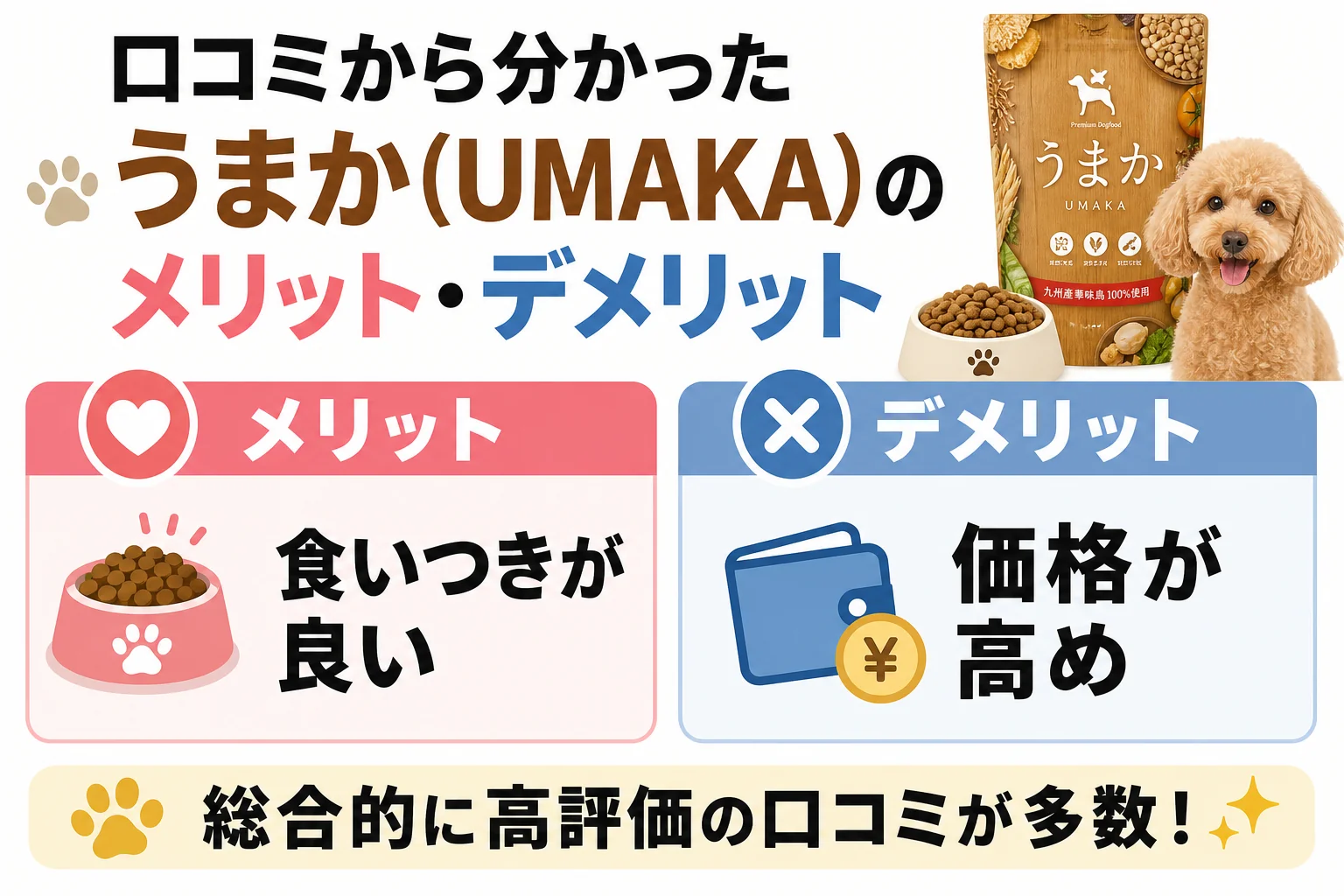 口コミから分かったうまか(UMAKA)のメリット・デメリット