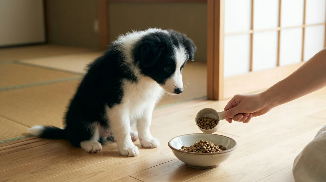 子犬期(パピー)のフードの量と回数