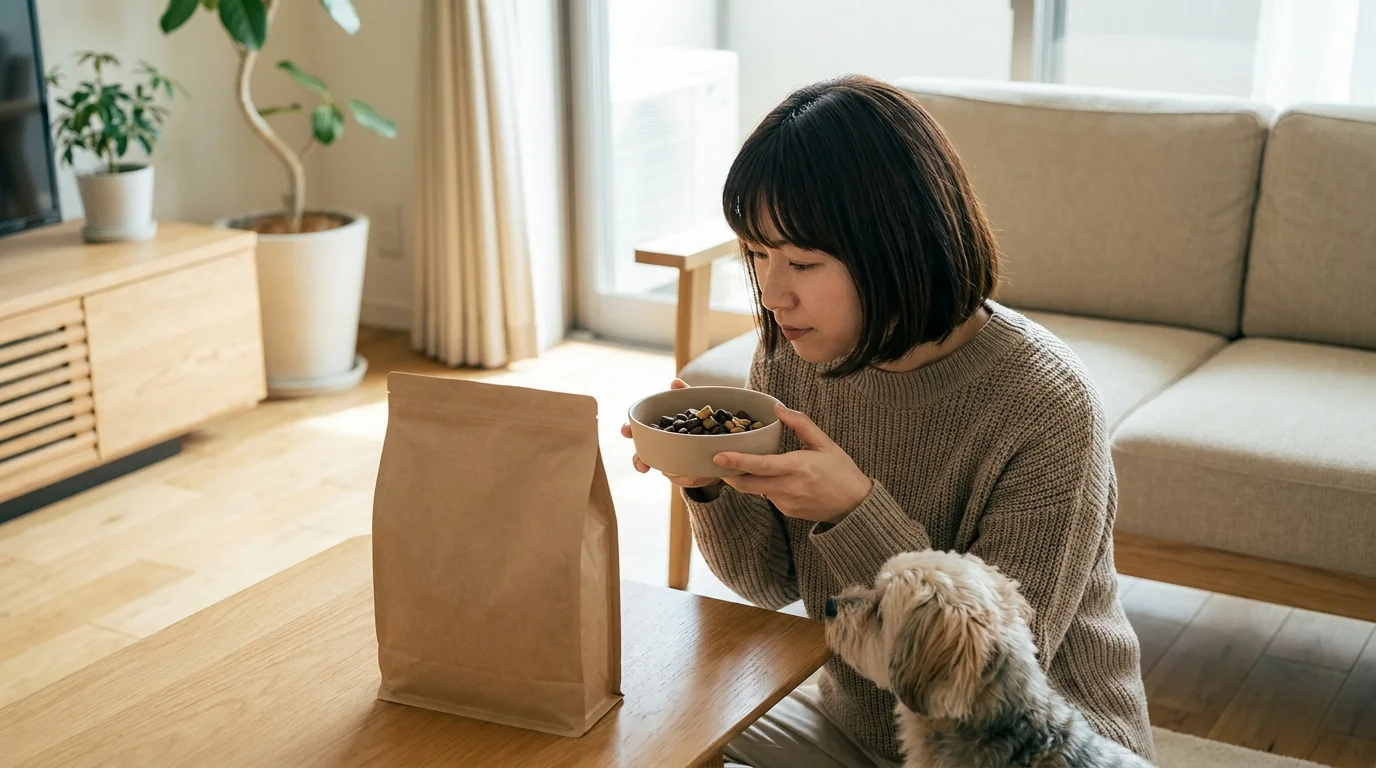 パッケージ・粒の大きさ・匂いを人間目線でチェック