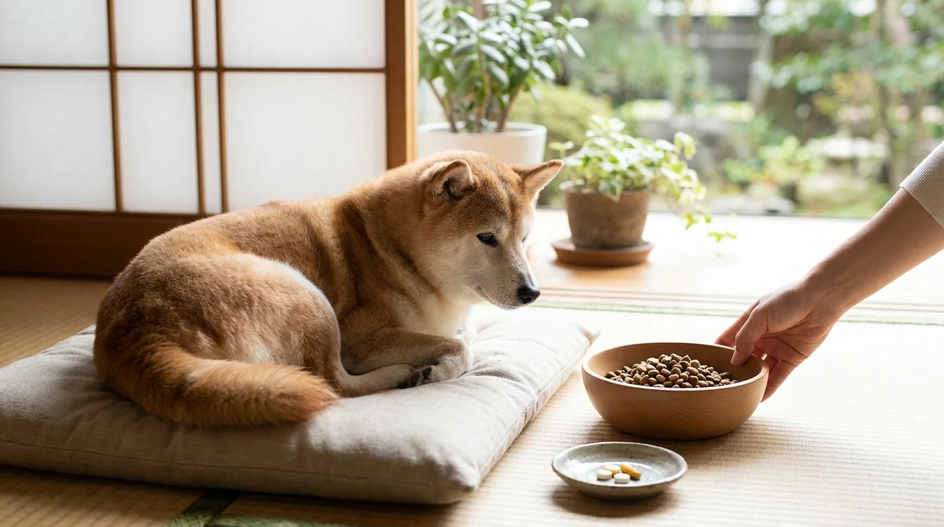 シニア柴犬向けの関節・内臓ケアフード