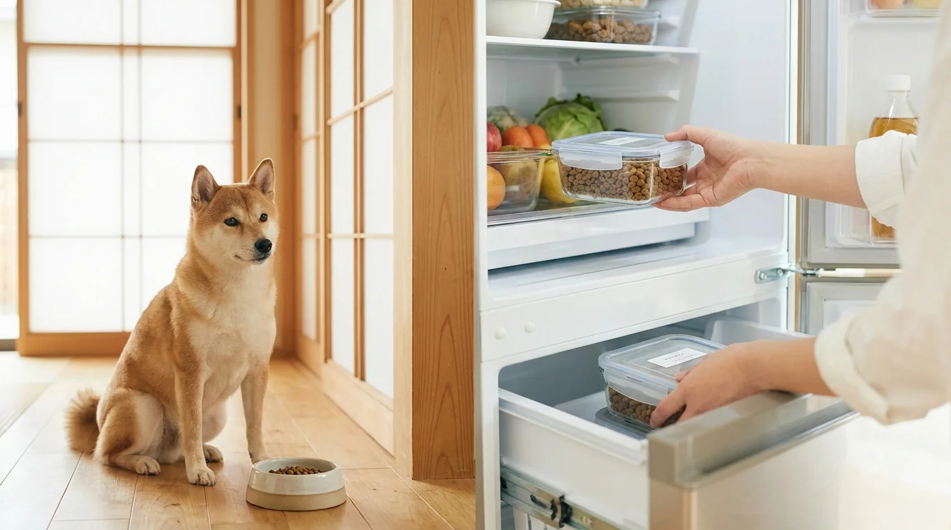 冷蔵・冷凍でドッグフードを保存するときの注意点