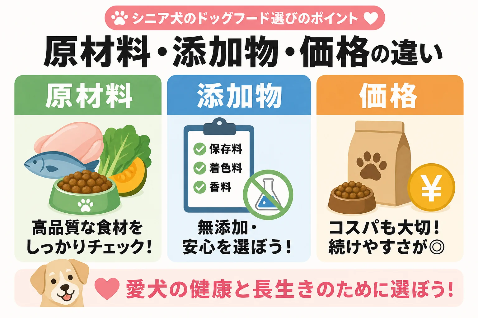 原材料・添加物・価格の違い