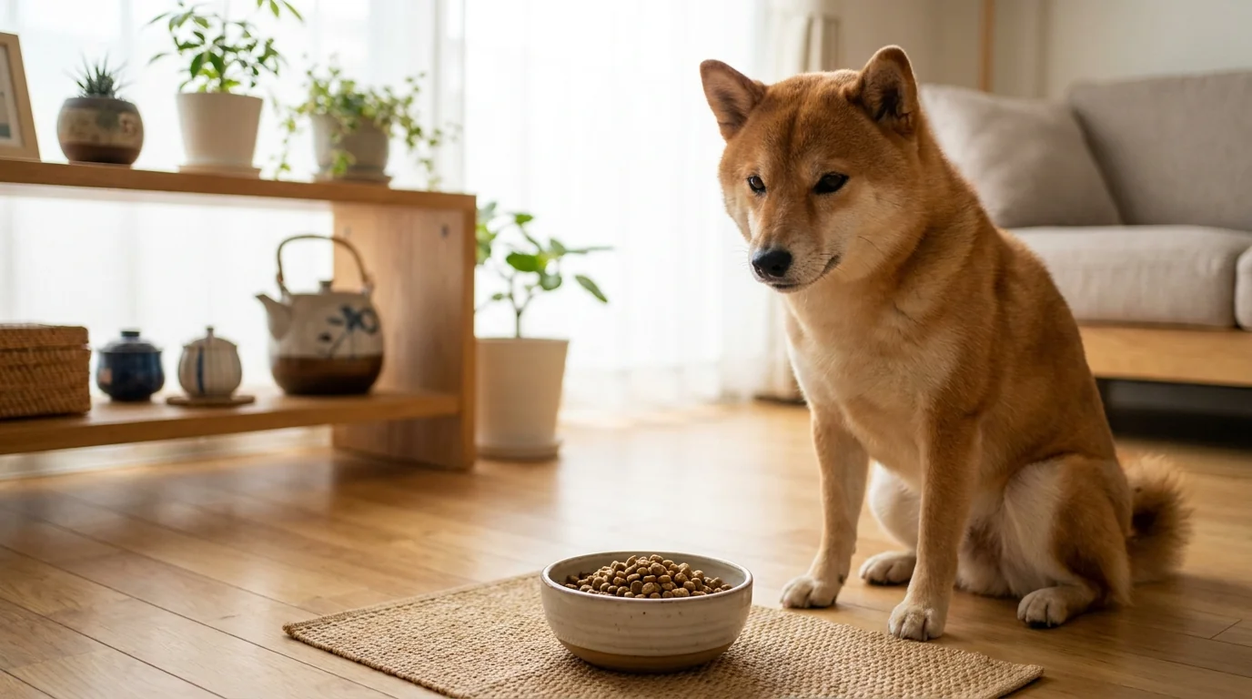 柴犬がドッグフードを食べない時の原因と対処法