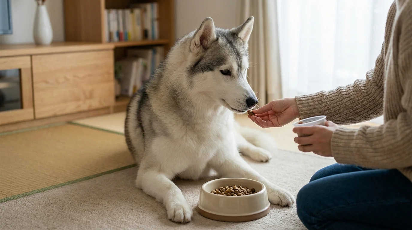 シベリアンハスキーがドッグフードを食べない時の対処法