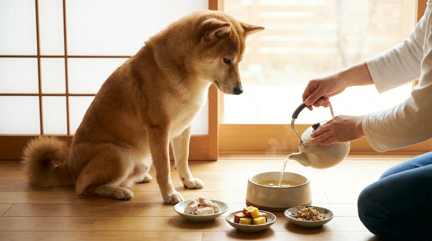 食いつきを良くする工夫とトッピング術: ふやかし / 温める / トッピング