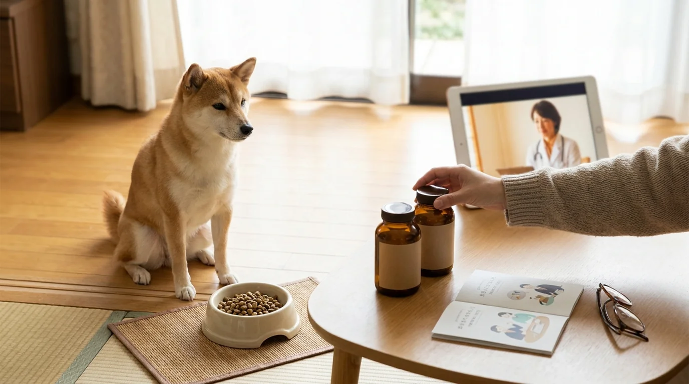 サプリメントの併用と動物病院での相談
