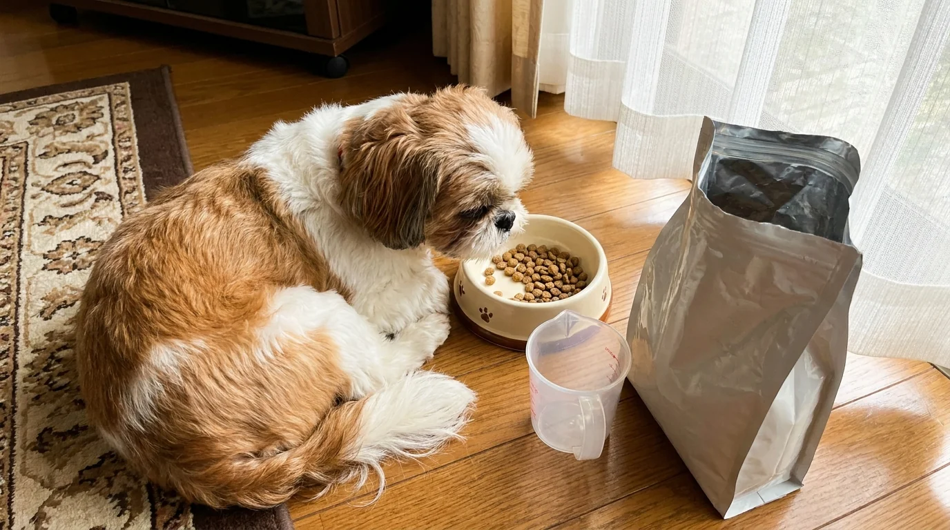 シーズーがドッグフードを食べない時の原因と対処法