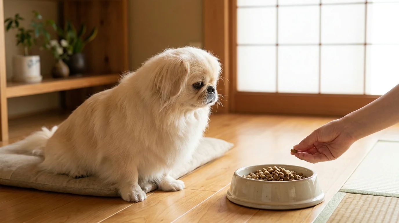 ペキニーズがドッグフードを食べない原因は?