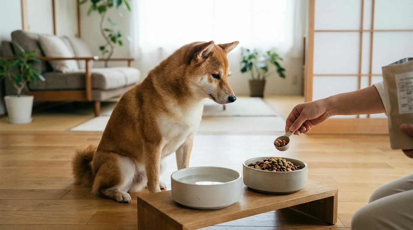 フードの切り替え方法と期間は?