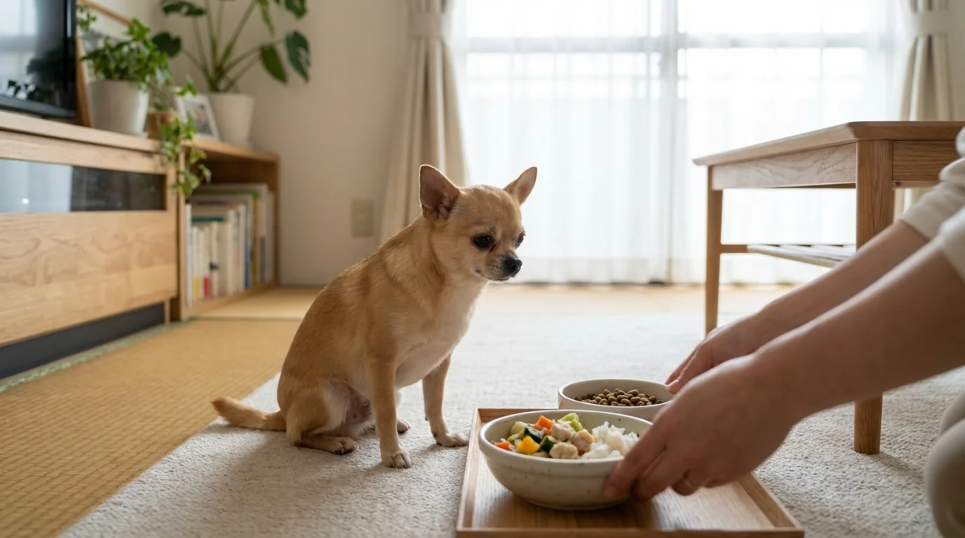 手作りごはんとカリカリは併用していい?