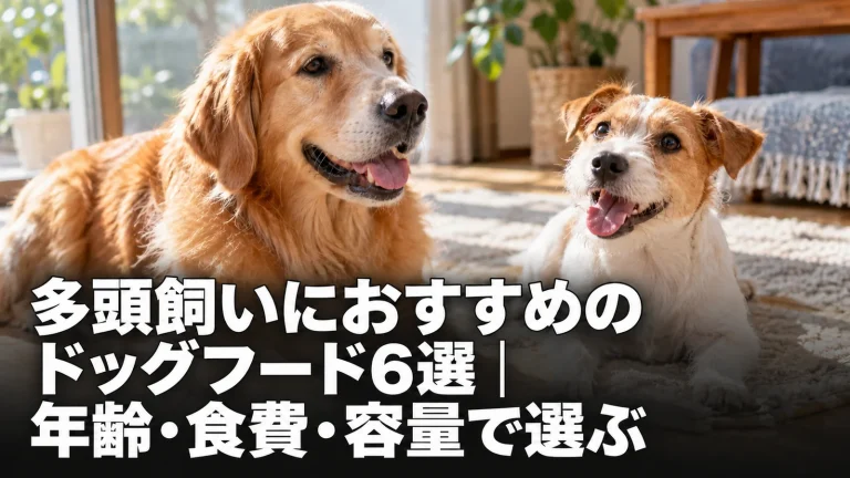 多頭飼いにおすすめのドッグフード6選｜年齢・食費・容量で選ぶ