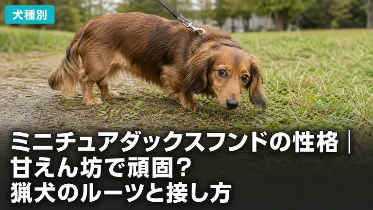 ミニチュアダックスフンドの性格｜甘えん坊で頑固？猟犬のルーツと接し方